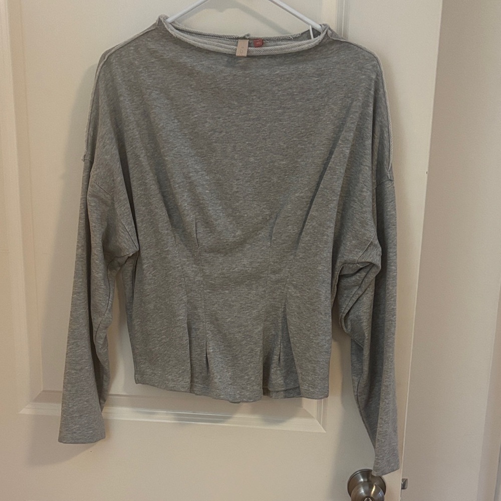 Pilcro Gray Long Sleeve Women's Top